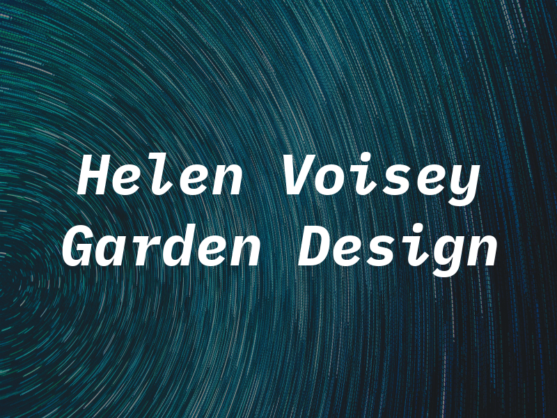 Helen Voisey Garden Design