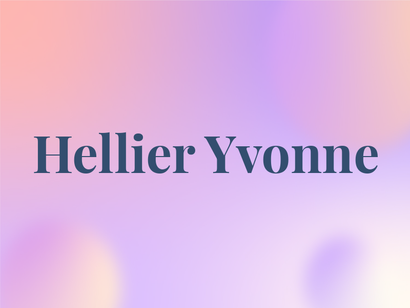 Hellier Yvonne