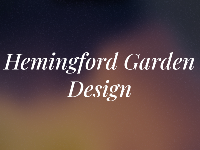 Hemingford Garden Design