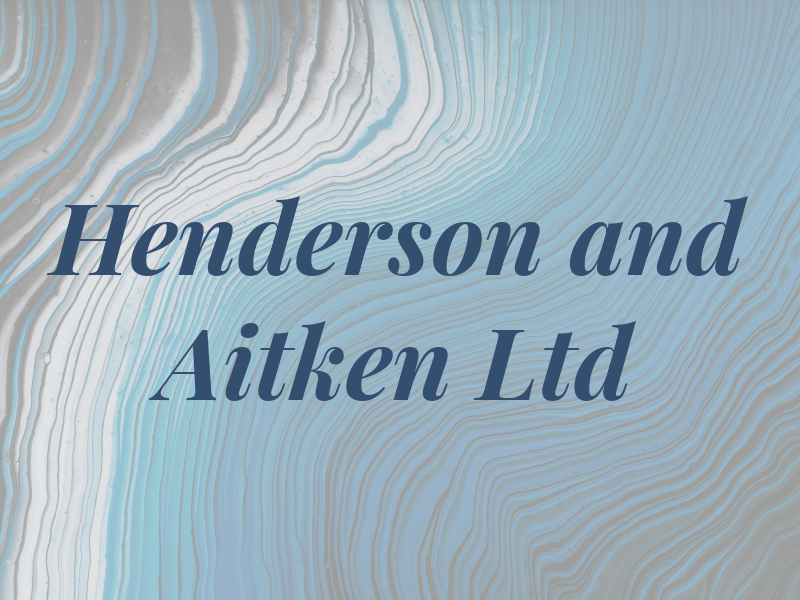 Henderson and Aitken Ltd