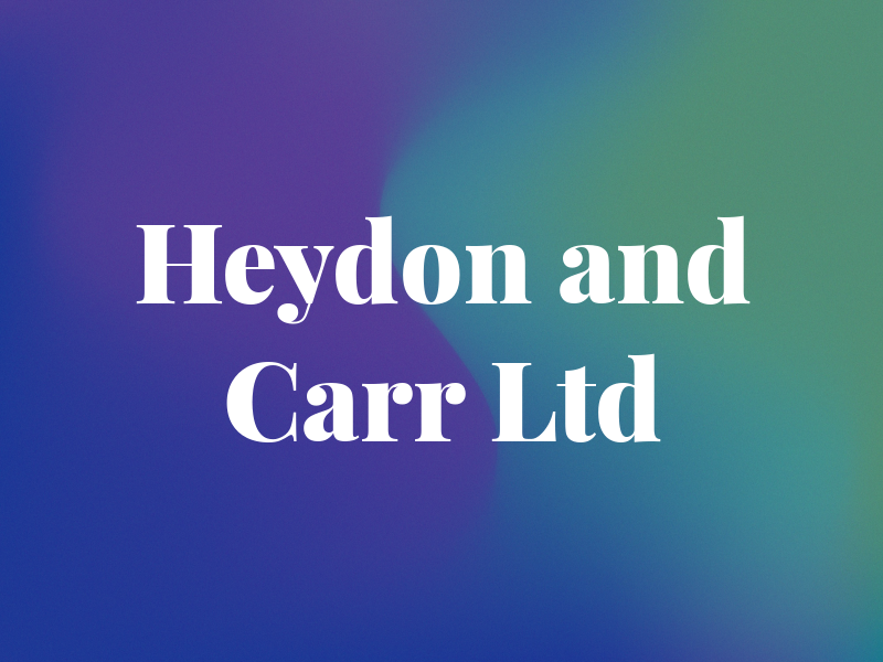Heydon and Carr Ltd