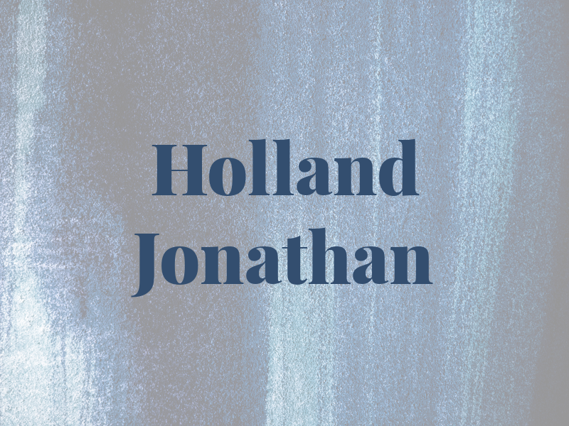 Holland Jonathan