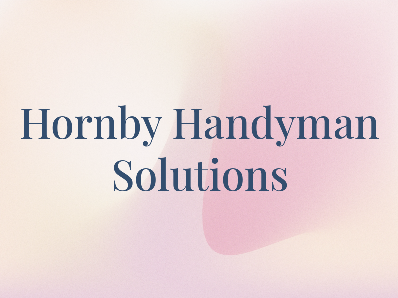Hornby Handyman Solutions