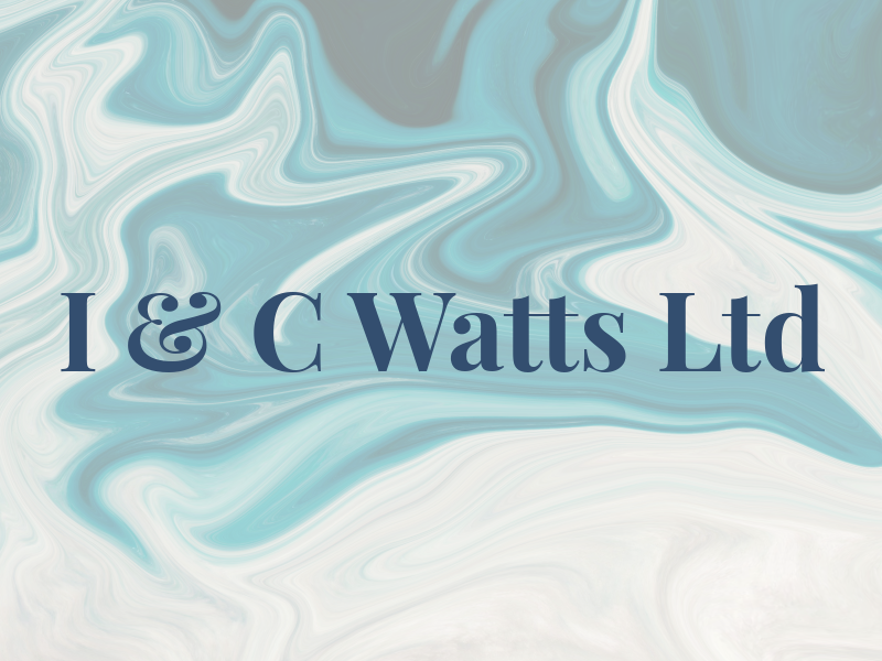 I & C Watts Ltd