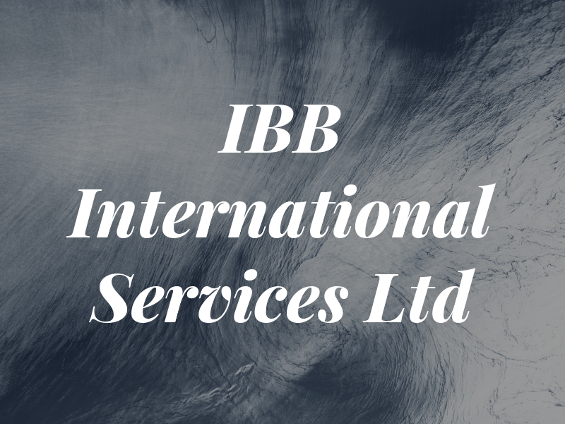IBB International Services Ltd