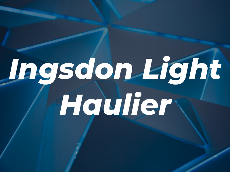 Ingsdon Light Haulier