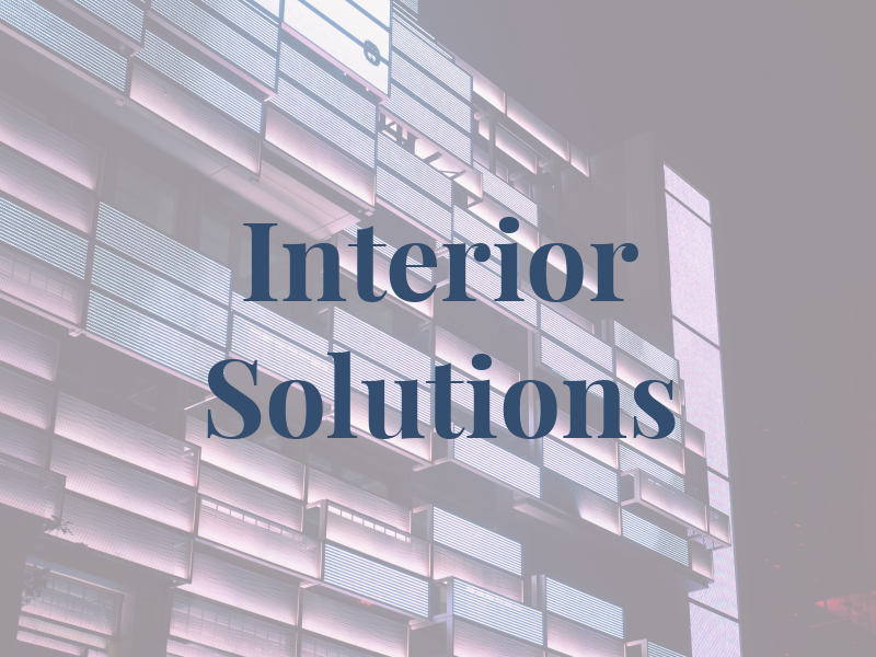 Interior Solutions