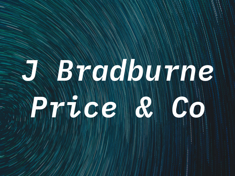 J Bradburne Price & Co