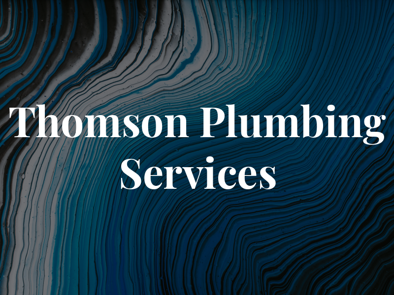 J Thomson Plumbing Services