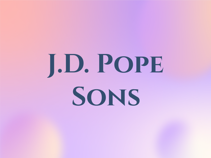 J.D. Pope & Sons Ltd