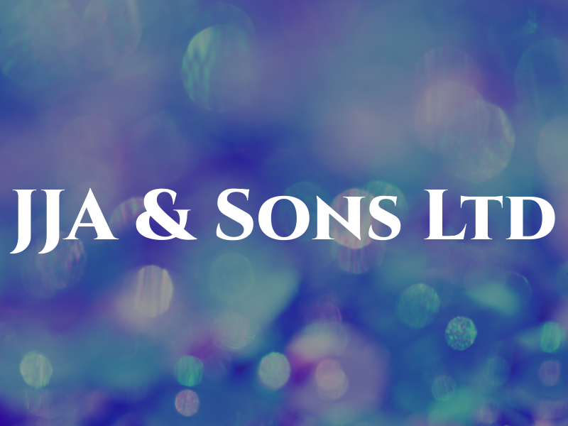 JJA & Sons Ltd