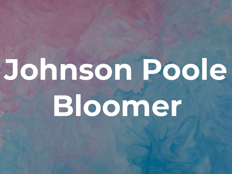 Johnson Poole & Bloomer Ltd