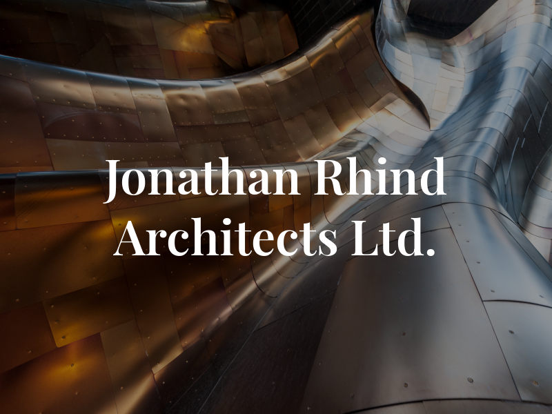 Jonathan Rhind Architects Ltd.