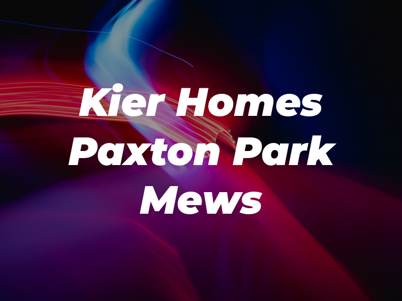 Kier Homes Paxton Park Mews
