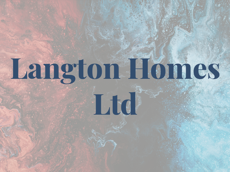 Langton Homes Ltd