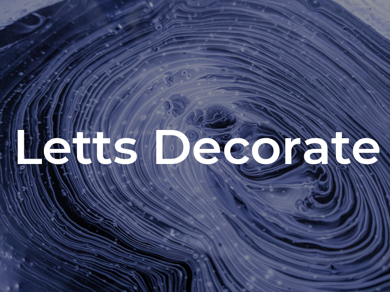 Letts Decorate