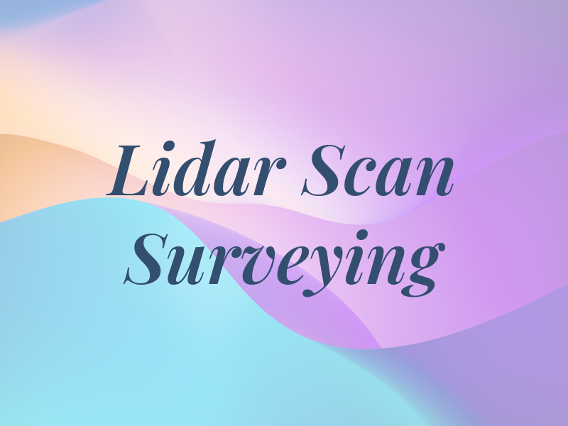 Lidar Scan Surveying
