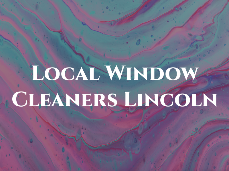 Local Window Cleaners Lincoln