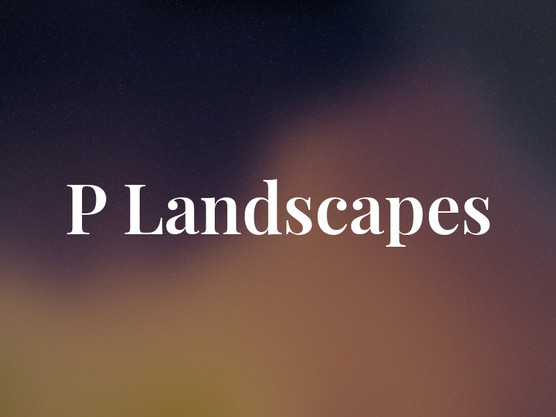 P Landscapes