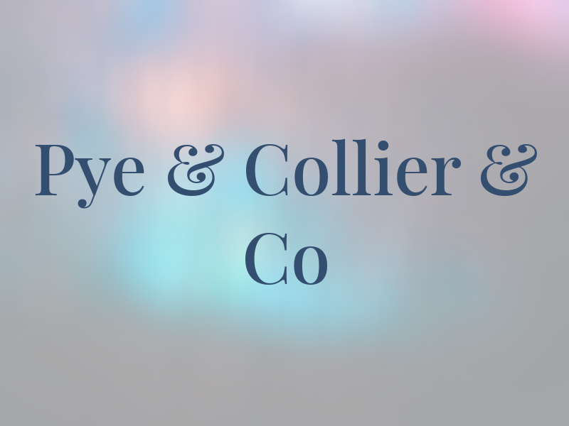 Pye & Collier & Co