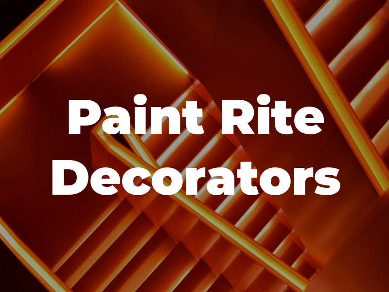 Paint Rite Decorators