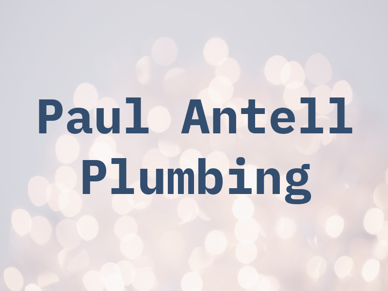 Paul Antell Plumbing