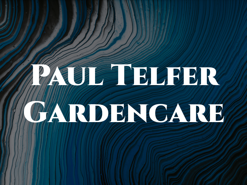 Paul Telfer Gardencare