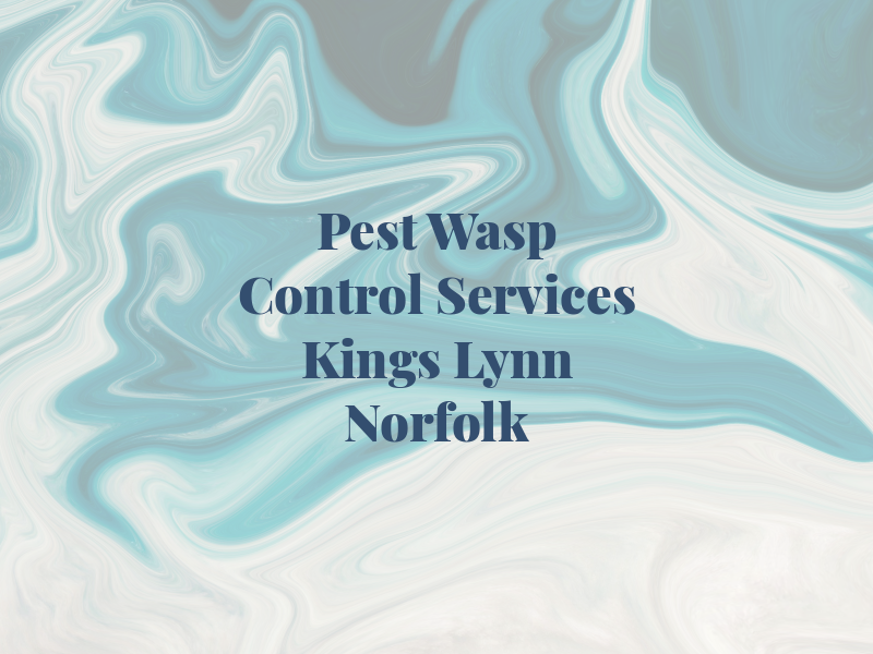 Pest & Wasp Control Services Kings Lynn Norfolk