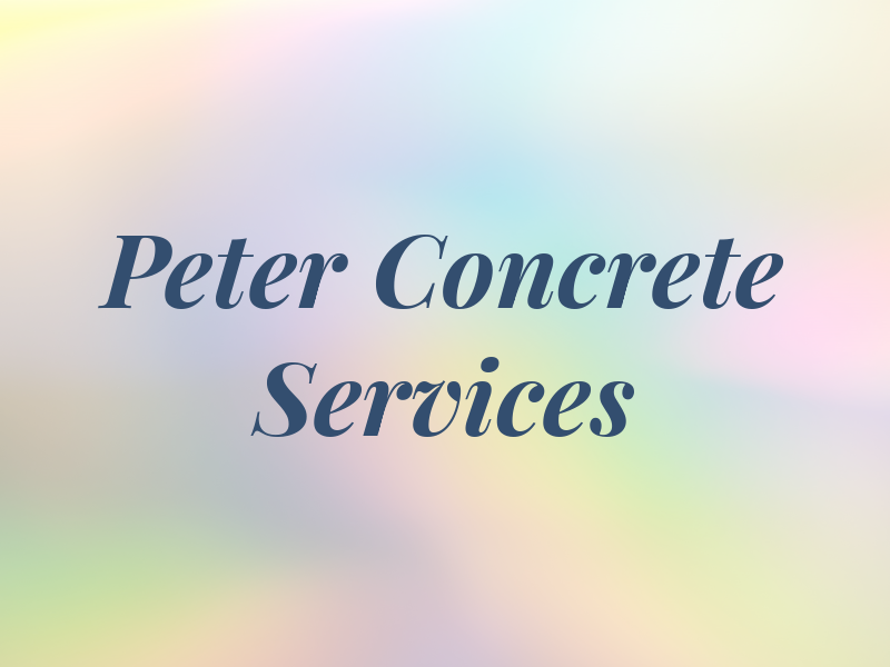 Peter Concrete Services LTD