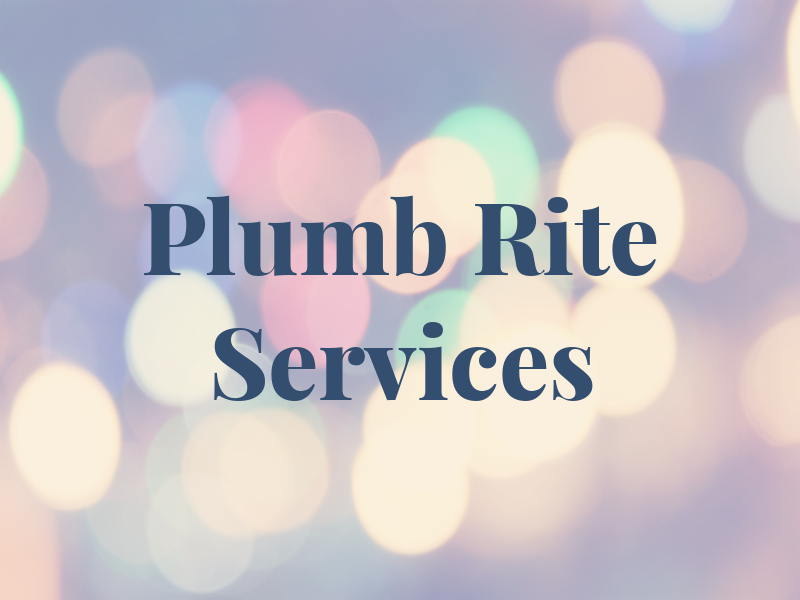 Plumb Rite Services Ltd