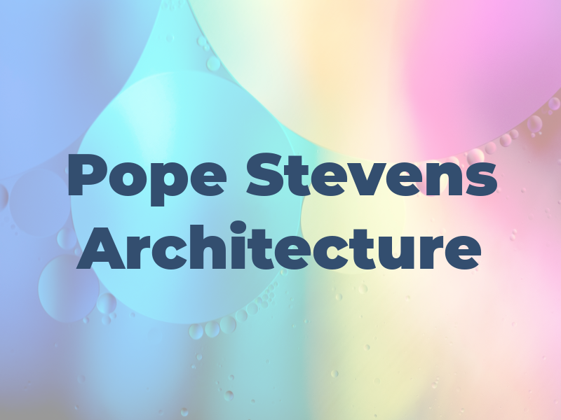 Pope Stevens Architecture Ltd