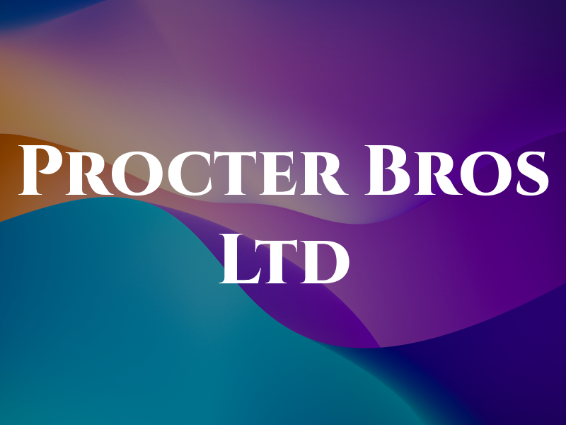 Procter Bros Ltd