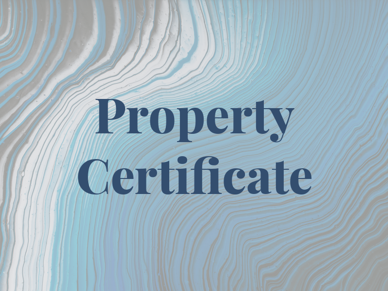Property Certificate