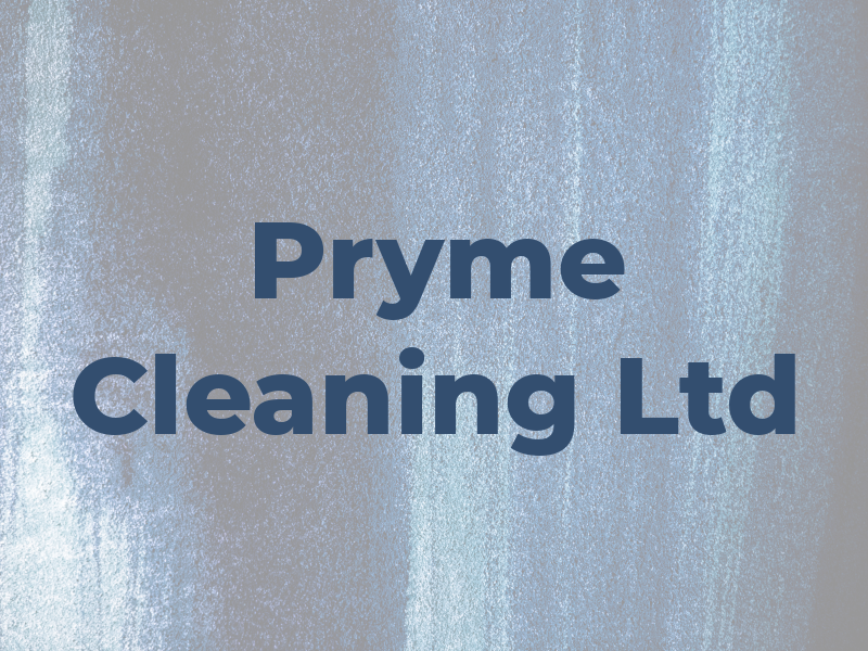 Pryme Cleaning Ltd