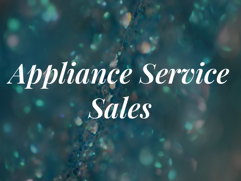 R & S Appliance Service & Sales