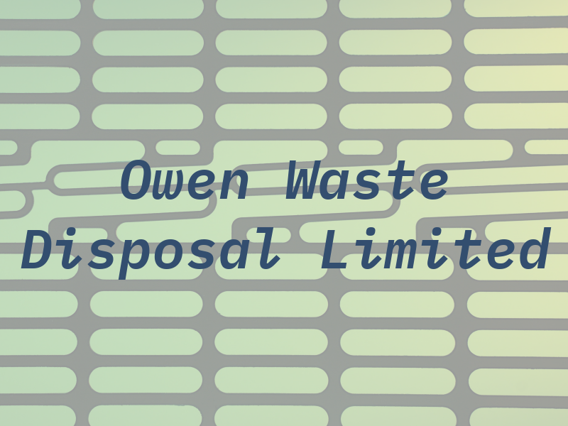 Ray Owen Waste Disposal Limited