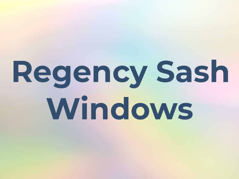 Regency Sash Windows