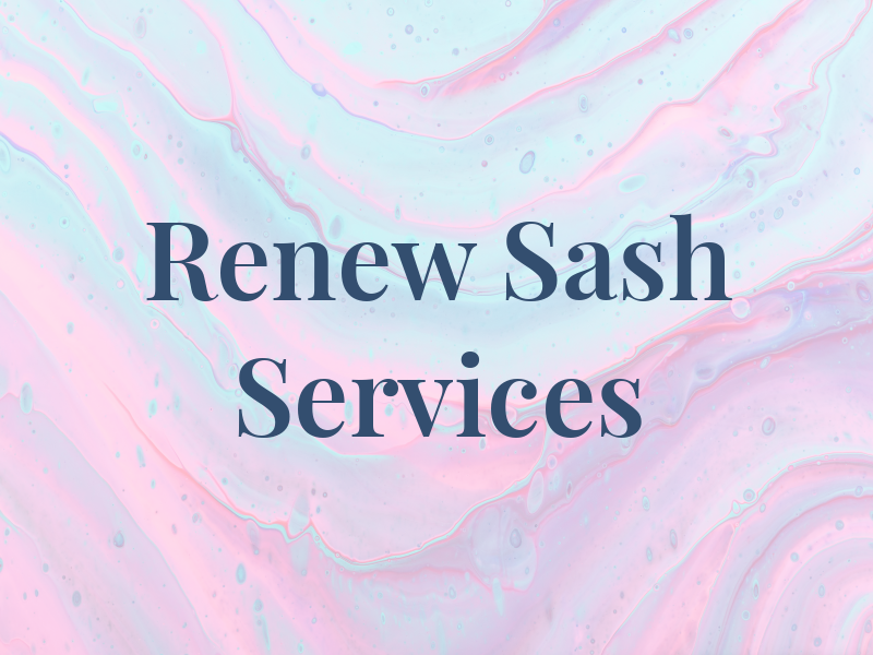Renew All Sash Services