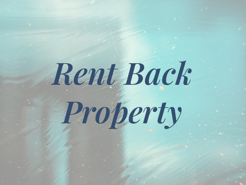 Rent Back My Property