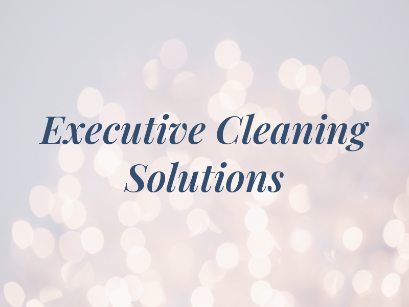 Rj Executive Cleaning Solutions