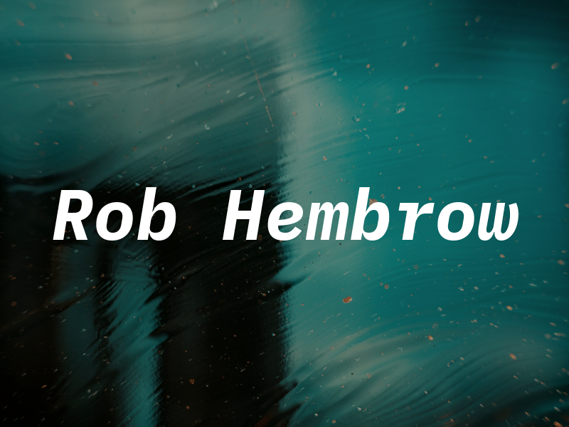 Rob Hembrow