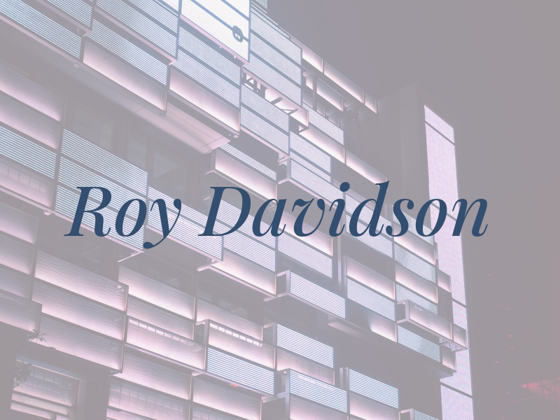 Roy Davidson