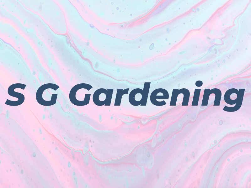 S G Gardening