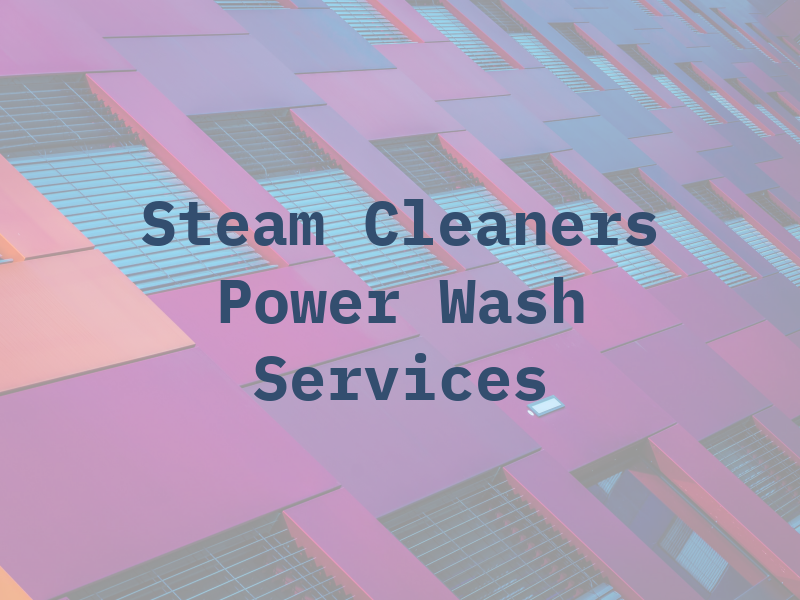Steam Cleaners Ltd Jet & Power Wash Services