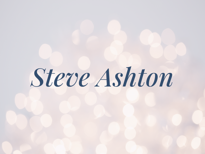 Steve Ashton