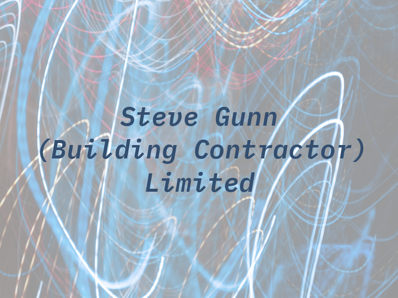Steve Gunn (Building Contractor) Limited