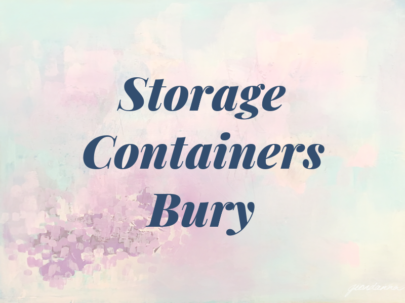 Storage Containers Bury