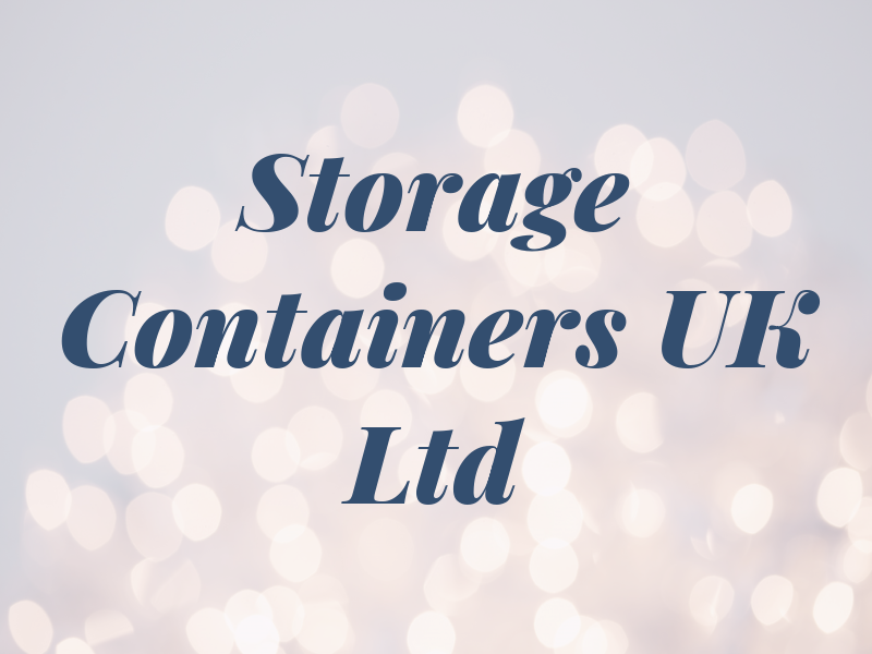 Storage Containers UK Ltd