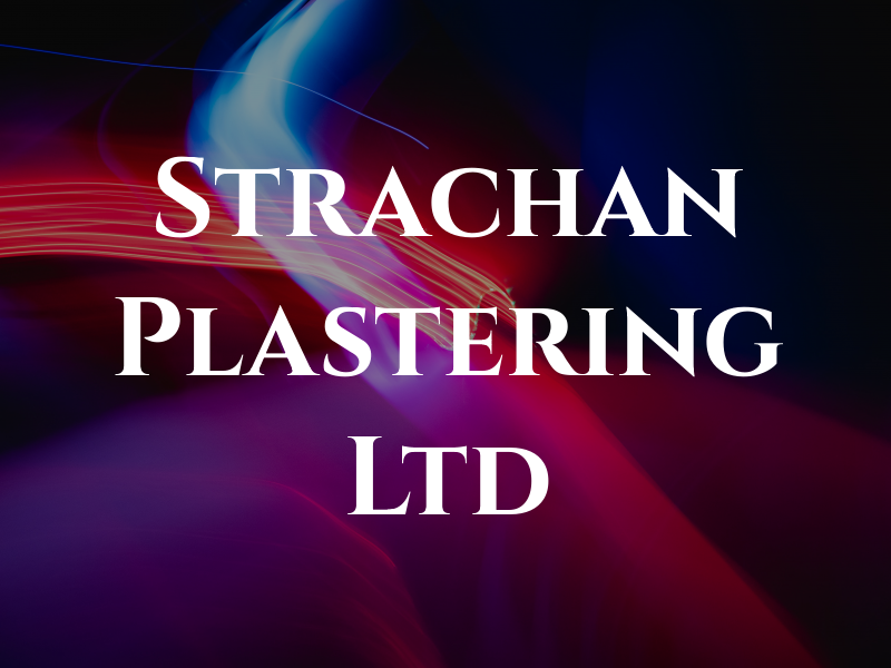 Strachan Plastering Ltd