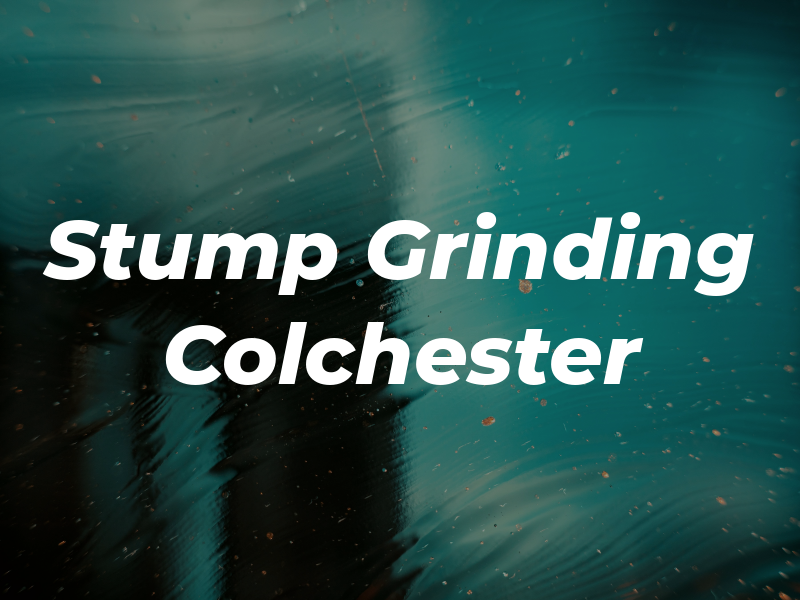 Stump Grinding Colchester